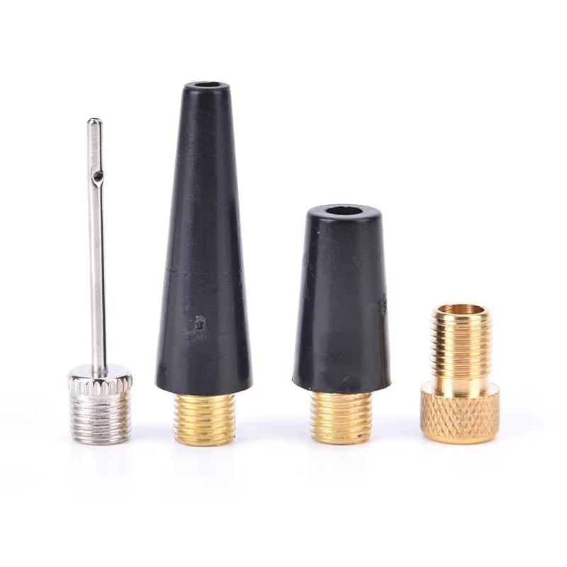 Threaded Inflation Valve Bicycle Valve Conversion Head 1/3/4Pcs Inflating Needle Kits Ball Bike Tire Tube Inflator Air Pump Tool