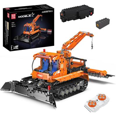 MOULD KING 17051 Technischer Auto-Baustein Die Fernbedienung Schneefeld Engineering Truck Spielzeug Modell Kinder Weihnachtsgeschenk