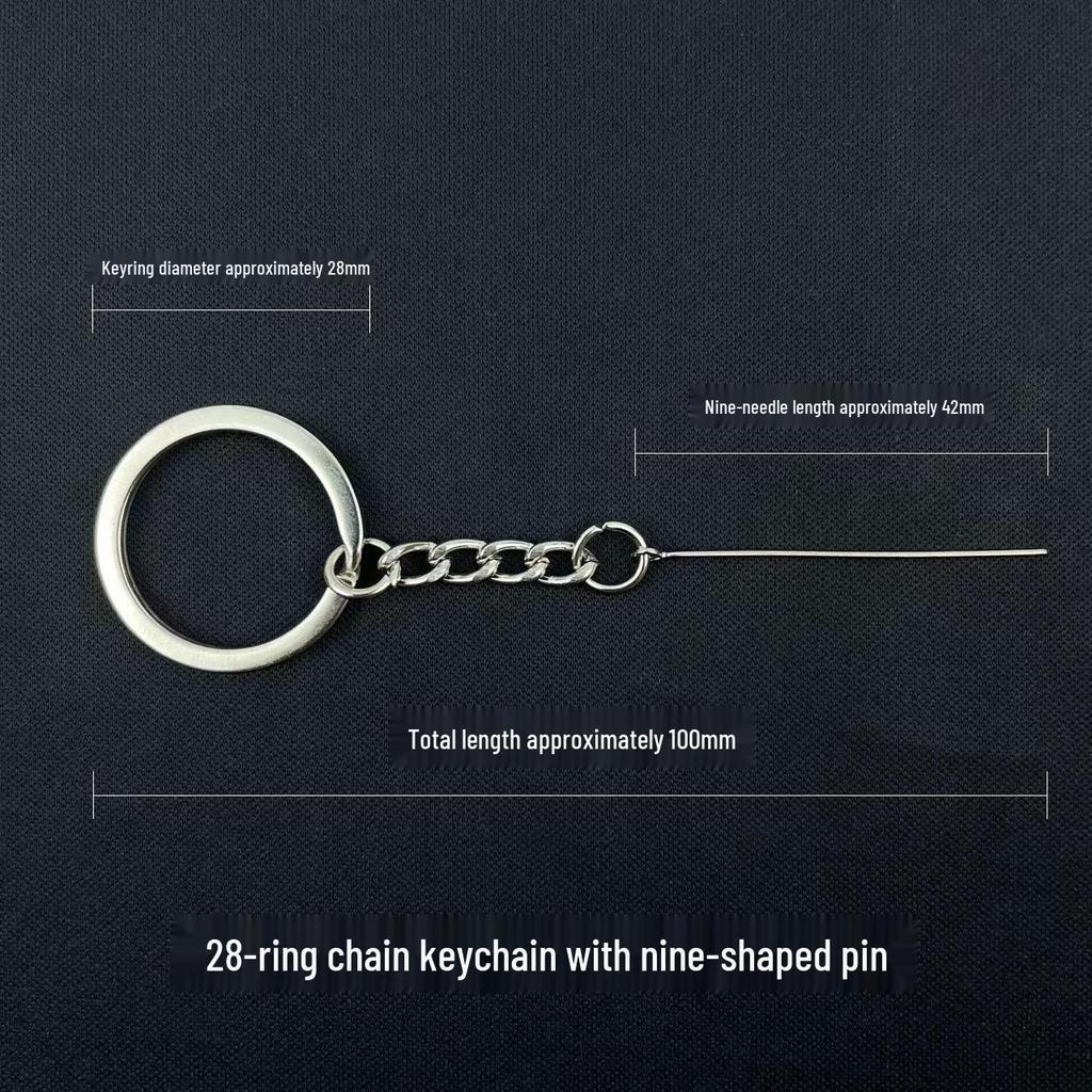 Handmade Metal Keychain with Nine-Needle Keyring & Pendant Materials: Wool Felt & Clay DIY Jewelry Accessories