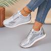 New Thick-soled Front Lace-up Casual Sports Shoes for Women Large-sized Low-top Single Shoes for Running