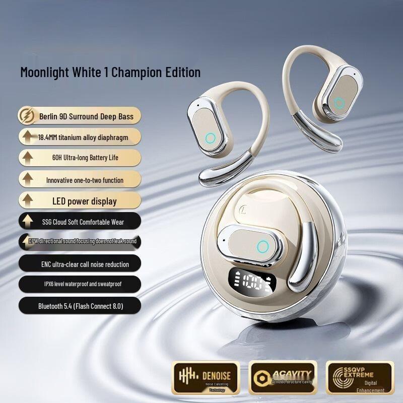 

F206 Wireless Bone Conduction Open-Ear Sports Earphones with Ultra-Long Battery Life