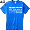 Retro Man Summer T Shirt Warning Sarcasm Inside Fresh Hot Toxic Keep Away Words Punching Face Short Sleeve Comfortable Round