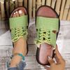Summer New Crocodile Pattern Retro Lace-up Sandals Women's Flat-bottomed Fish Mouth Women's Beach Sandals