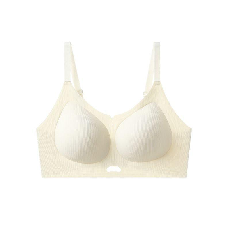 Thin seamless lifting and gathering underwear women's no steel ring soft support strong high elastic comfortable back bra cover