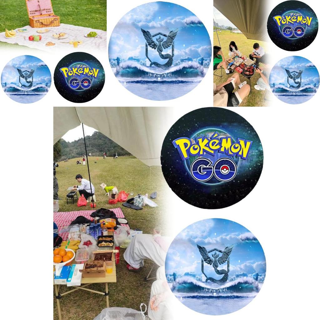 Pocket Monsters Picnic Blanket With Playful Print For Summer Outdoor Activities