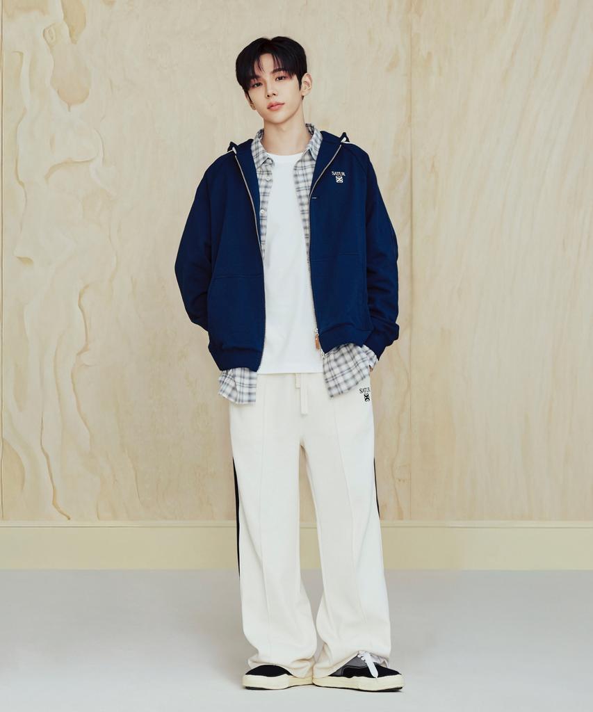Seteo Lawton Lining Track Pants Cream Black