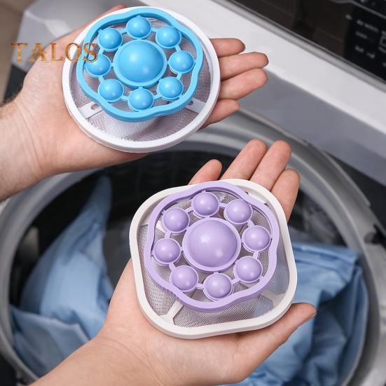 6Pcs Floating Hair Filter Washing Machine Reusable Lint Trap Hair Catcher Hair Remover Laundry Tool for Washing Machine