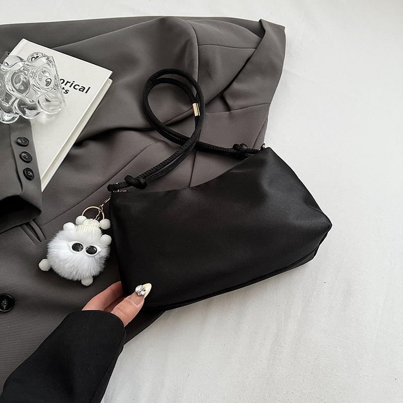 Temperament glossy satin armpit bag women's spring and summer new style fashion casual shoulder bag