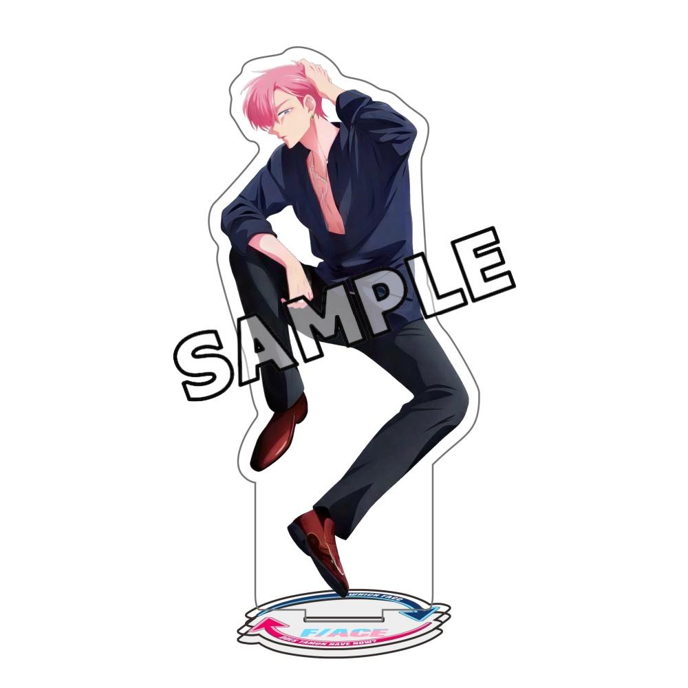 Anime Tamon-kun Ima Dotchi!? Tamon's B-Side Acrylic Stand Keychain Fukuhara Tamon Rintaro Kai Figure Desktop Decor Gift for Fans