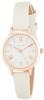 Fieldwork Analog Patre Pink Gold with Leather Women's Watch, Strap, Off-White, JN002-1