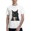 Coffee Cat Short Sleeve T-Shirt Merchandise Classic Fit Crew Neck Man(1)