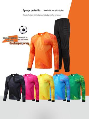 Maillot de gardien de but rembourré en éponge: Uniforme d'entraînement sportif à manches longues pour adulte Automne/Hiver