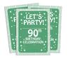 Darling Souvenir Green Birthday Invitation Card Printable Elegant Fill or Write In Blank Party Invites 28 Pcs 5 X 7