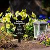 Pet Tombstone Religious Symbol Angel Shape Memorial Stone Pet Loss Gift Cat Dog Remembrance Headstone for Garden Yard