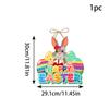New Style, Easter, Cartoon Cute Bunny, Paper, Door Hanging, Party Scene Decoration, Decorative Pendant Supplies