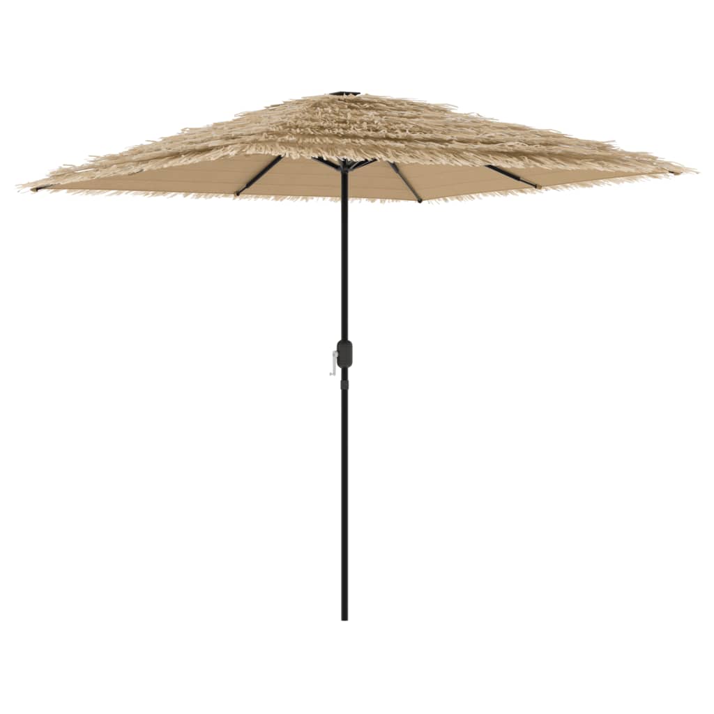 Brown Sun Umbrella with Steel Pole 248 x 248 x 248 cm