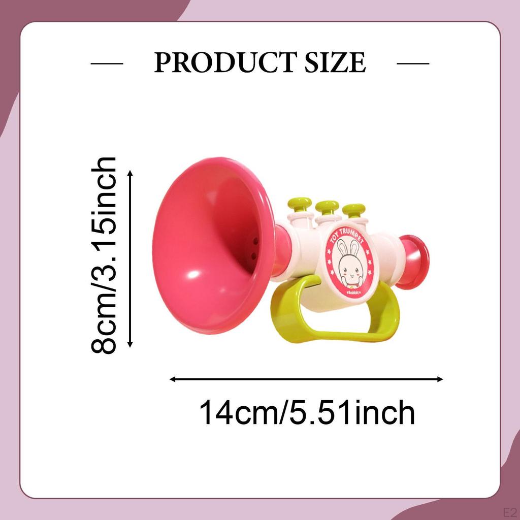 Little Trumpet Toy Educational Portable Developmental for 2 3 Year Old Funny Play and Learn Musical