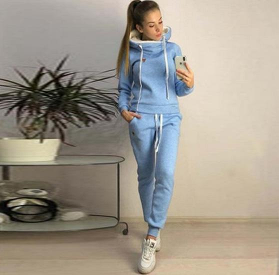 Wish2023 Damska Bluza Polarowa i Zestaw Sportowy - Europejska i Amerykańska Moda Jesień/Zima