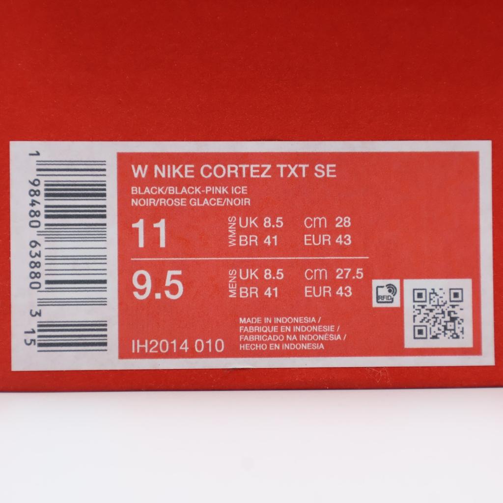 IH2014-010 Nike Cortez Satin Black Pink (Women's)