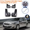 Mudguards for Peugeot 308 Mk2 Hatch Hatchback 2014~ Accessories 2015 2016 2017 2018   Mud Flaps Splash Guards