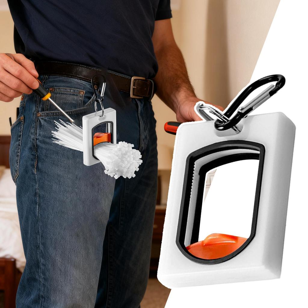 Zip Tie Holder Glowing Organizer Tool Cable Tie Tightener For Electrician Computer Home Desk Office Kitchen Indoor Outdoor