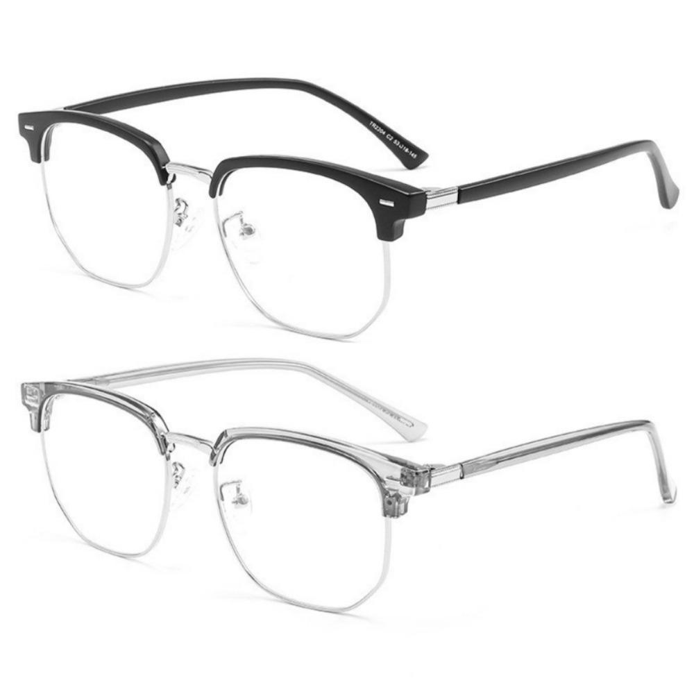 Fashion Unisex Korean Anti Radiation Classical Glasses for Women Men Metal Retro Eyeglass Fashion Unisex