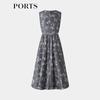PORTS Women's Elegant Printed Sleeveless Dress