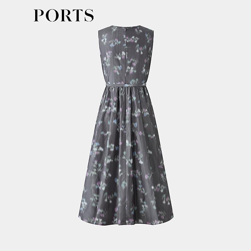 PORTS Women's Elegant Printed Sleeveless Dress