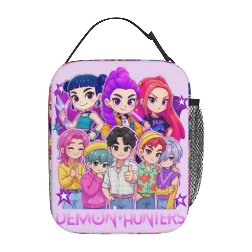 Lunch Bag Outdoor Picnic Lunch Box Retro Graphic Design Tote Food Bags Oxford Portable Insulated Cooler Bag