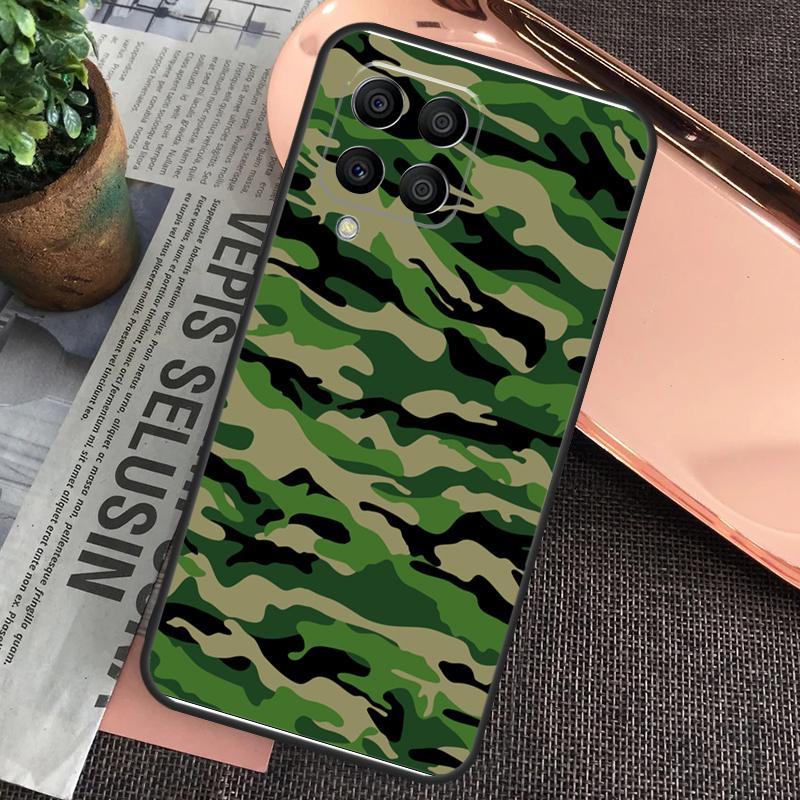 Camo Camouflage Pattern Case For Samsung Galaxy M15 M55 M13 M23 M33 M53 M31 M51 M14 M34 M54 M20 M30s M12 M32 M52