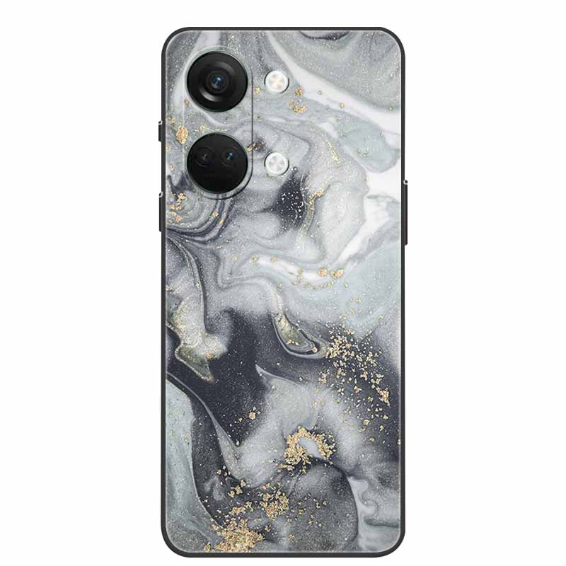 For One Plus Nord3 5G Case Silicone Painted Soft Protective Covers for OnePlus Nord 3 5G Phone Cases 1+ Nord3 TPU Coques Marble