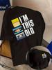 Im Dieses Alte Retro Diskette Kassettenband Druck T-Shirt Unisex Unisex Lässig Baumwolle T-Shirt Kurzarm Vintage Nostalgie Oberteile