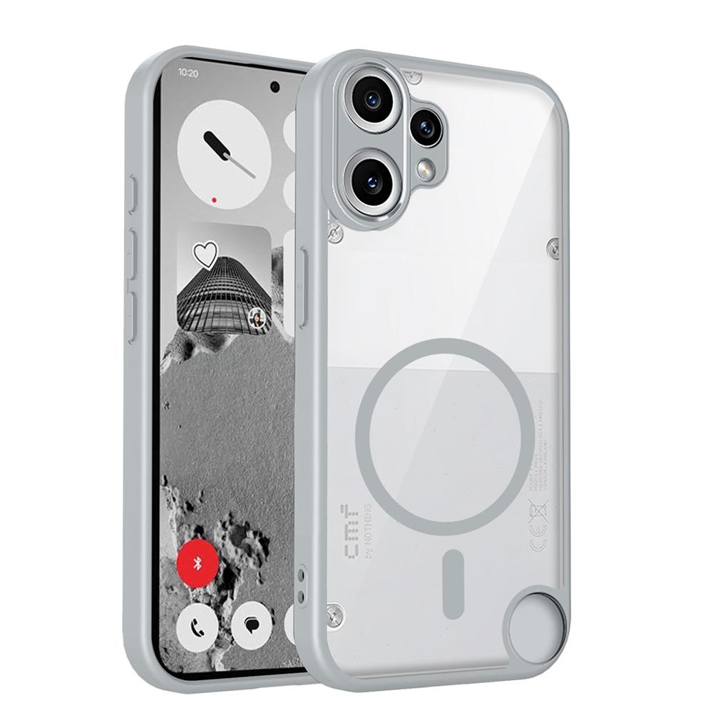 KEYSION Transparent Magnetic Phone Case for Nothing CMF Phone 2 Pro 1 Silicone+PC HD Clear Shockproof Cover for CMF Phone 1 2Pro