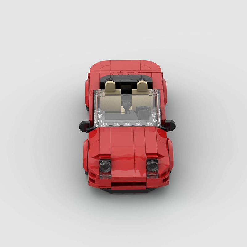 Miata MX-5 NA MOC Car Convertible Speed Champions Super Race F1 Vehicle Model Building Block Racing Brick Christmas Gift City