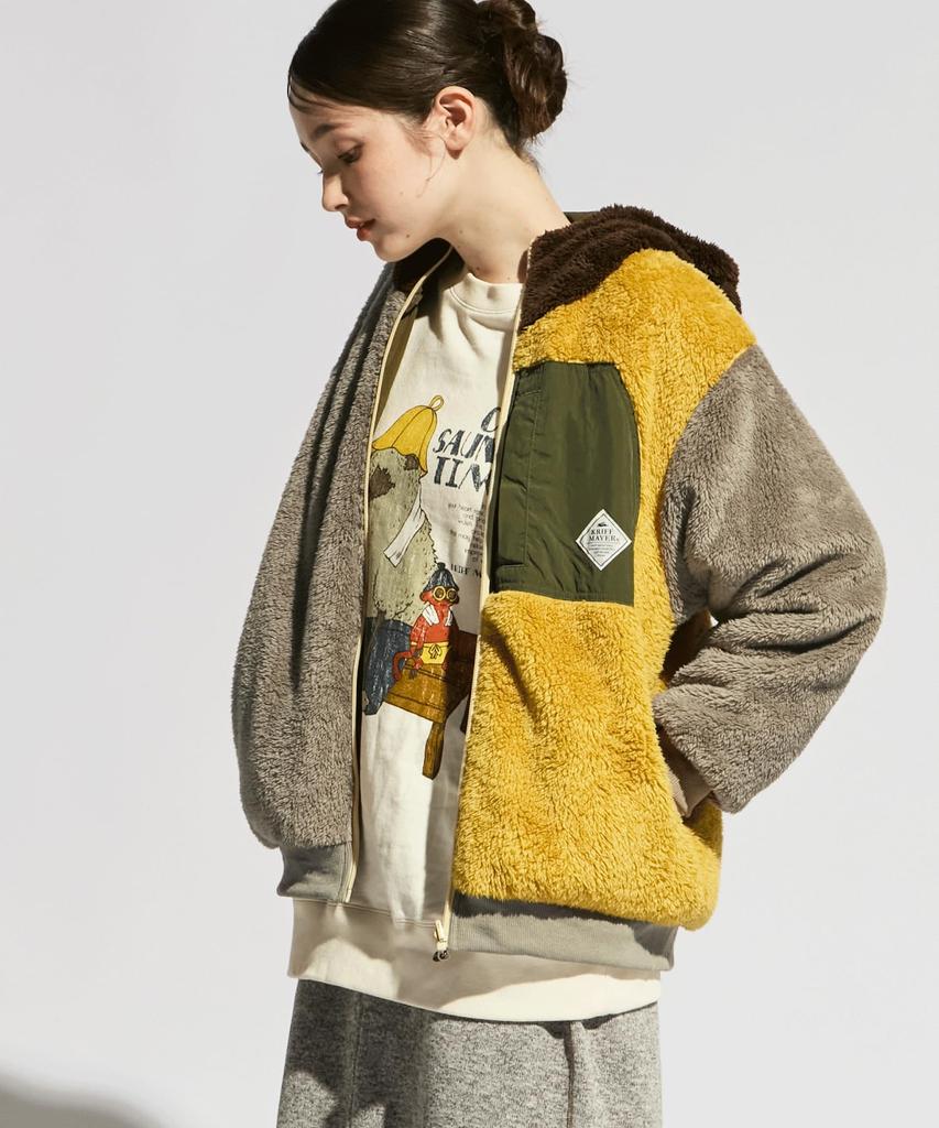 Large Khaki Flip Jacket [Cliff Mayer] Women's