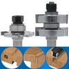 For Woodworking Mortise Cutter Set Adjustable TShaped Router Bit for Precise Slotting in Furniture and Flooring