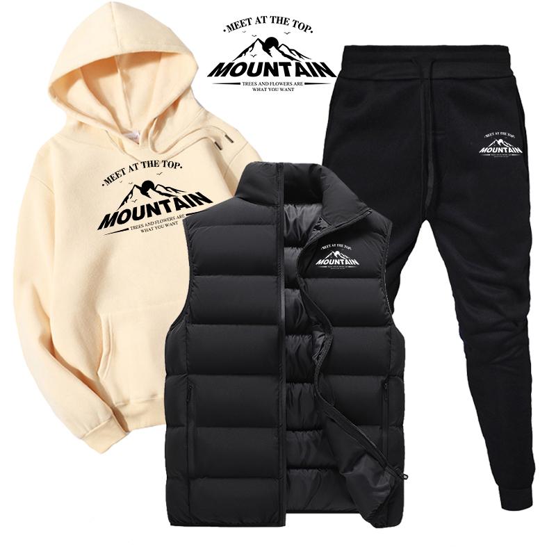 Men Women Cotton Hoodie Sweatshirt Sets