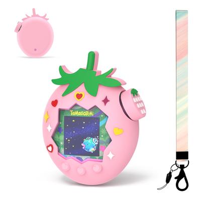 For Tamagotchi Paradise (Takuma Utako Paradise) - Dedicated Protective Cover Set, Green Color, with Long Strap (Main Unit Sold Separately)