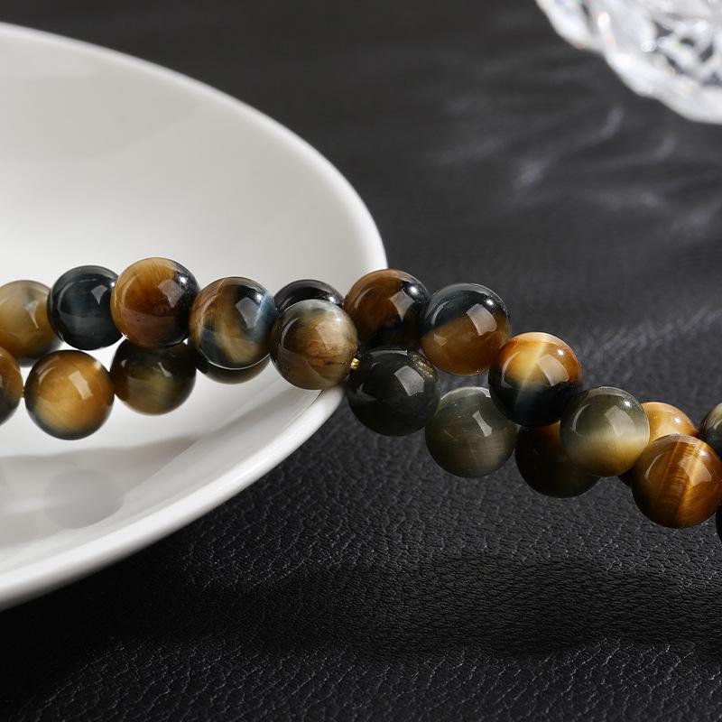 Colored Dreamy Tiger Eye Stone Round Loose Beads for DIY Jewelry