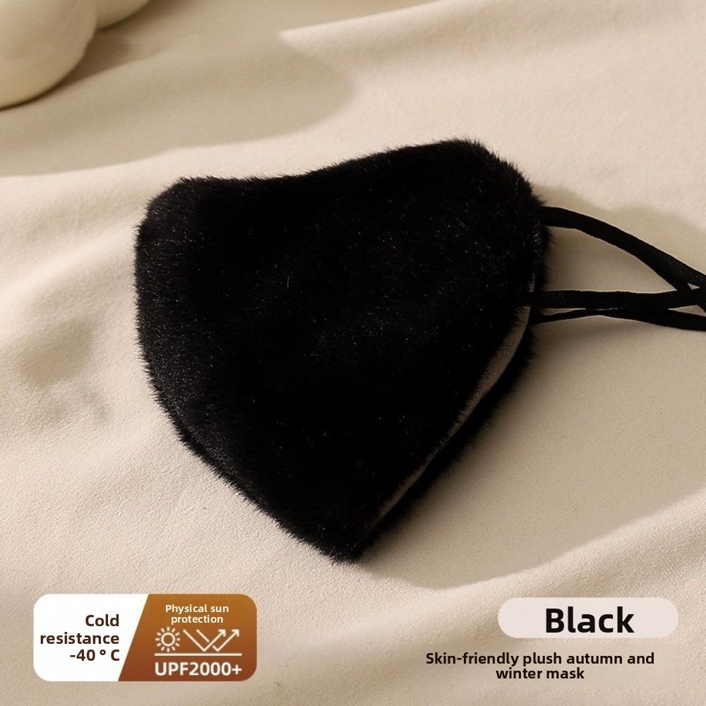 New Winter Warm Face Mask Fleece Lined Windproof Sunscreen Cycling Mask Cold-resistant Breathable 3D Mask Unisex чёрный