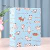 Retro Style Photo Album Mini Printed Fabric Slip-In Album, Portable Floral Print Scrapbook with Transparent Sleeve Pages, Lightweight No Paste Pocket