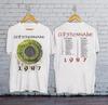 Unisex Shirt Cotton Oversize Large Size 1987 Whitesnake Tour T-Shirt Cotton