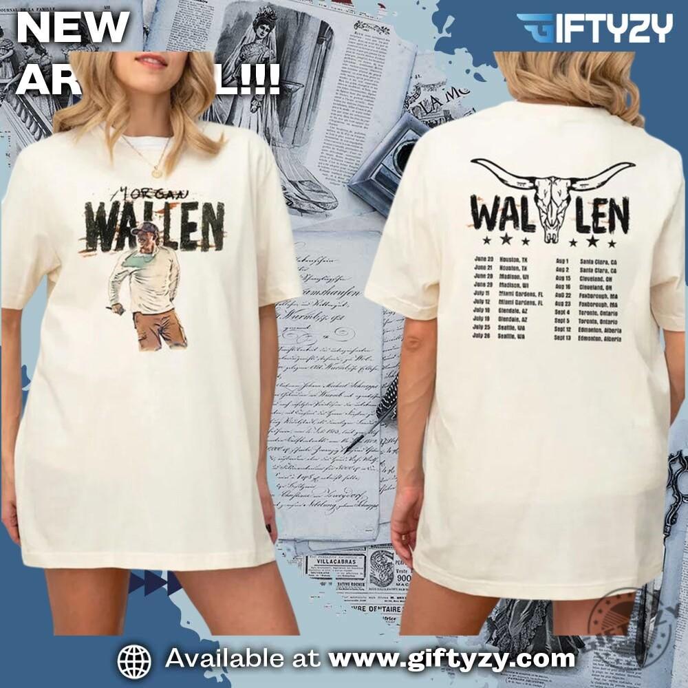 

034;Morgan Wallen 2025 Tour T-Shirt Unisex Country Music Concert Fan Gift All Size Unisex T-Shirt XL