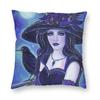 Home Decoration Nordic Halloween Witch Ghost Tree Cushion Cover Cushion Cover Mystery Magic Pillowcase 45x45cm Funda De Almohada