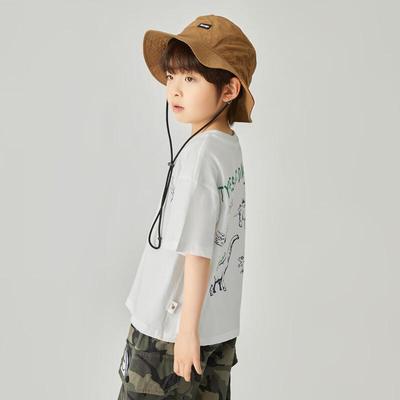Boys' Dinosaur Print Cool Touch Cotton T-Shirt