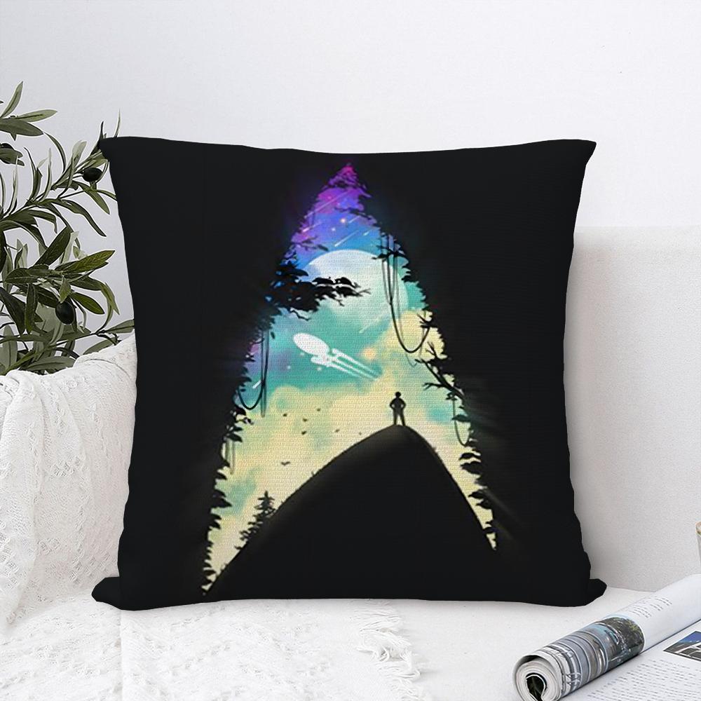 S-Star T-Trek Schiff Film Kissenbezug Sofa Dekorativ Zuhause Doppelseitiger Druck Plüsch Quadratische Wurfkissenbezüge Kissen Dekor