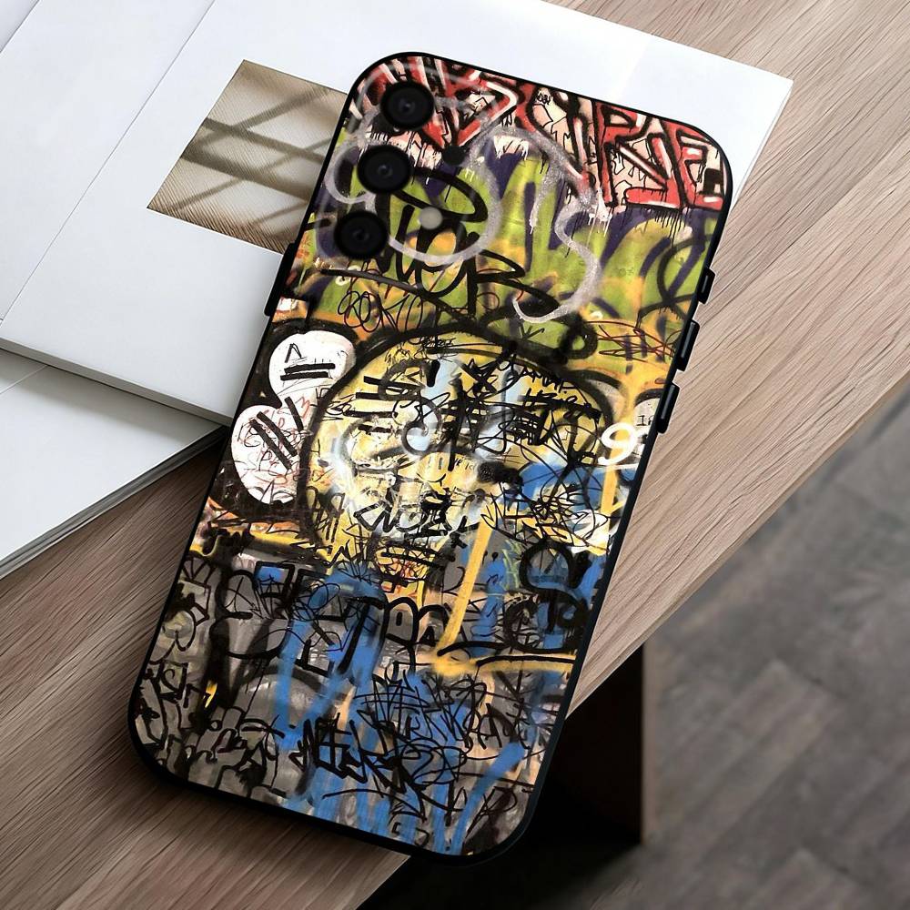 Cool C-Colorful G-Graffiti  phone Case For Samsung Galaxy A73,A72,A71,A70,A53,A52,A51,Others Soft Black Shell