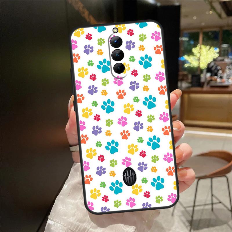 Cat Dog Paws Case For ZTE Nubia Red Magic 8 8S 9 9S 10 10S 11 Pro Plus 6 7 6S 7S For RedMagic 10 Air Cover