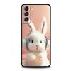 A Cute Rabbit With A Purple Hat Case for Samsung Galaxy S24 S23 S22 S20 S21 FE Ultra S24 S23 S10 S10E S9 S8 Plus 5G Phone Cover