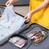 Transparent Makeup Pouch Large Portable Cosmetic Pouch for Portable Makeup Perfect for Hot Business and More 3-Piece Set, Capacity, Cosmetics, Pouch,